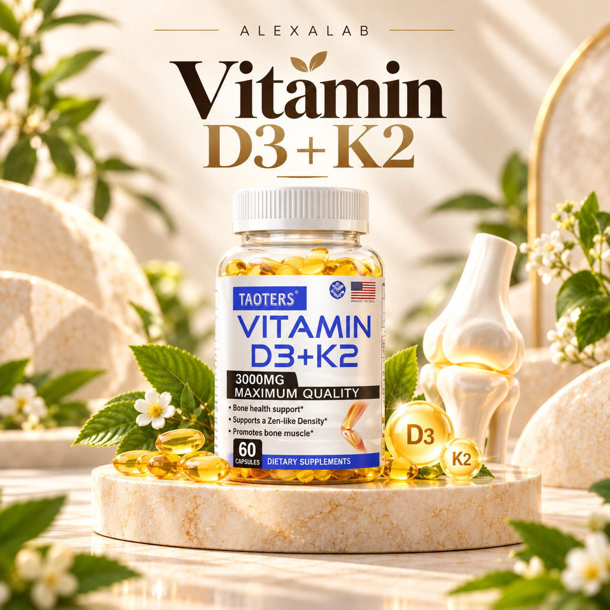 TAOTERS VITAMIN D3+K2