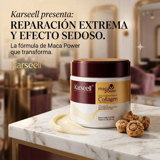 Mascarilla de cabello Karseell - antes y después
